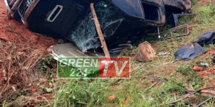 Accident de la délégation de presse de la Primature en route pour Dalaba