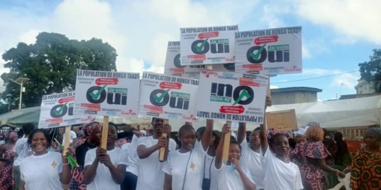 Le grand terrain de Nongo se mue en espace culturel pour soutenir la nouvelle Constitution