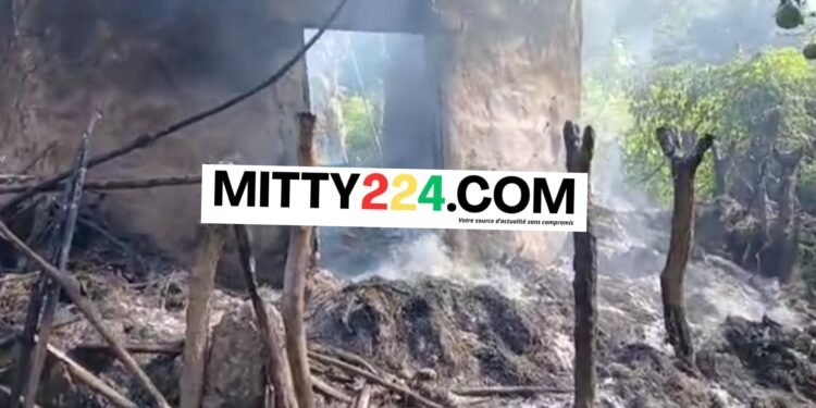 Dalaba : Neuf cases réduites en cendres à Dantari, aucune perte en vie humaine