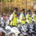 Le Capitaine Ibrahim Traoré dote la Police nationale de 2 000 motos